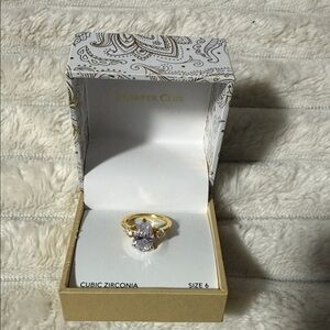 Charter Club Gold Ring with Cubic Zirconia